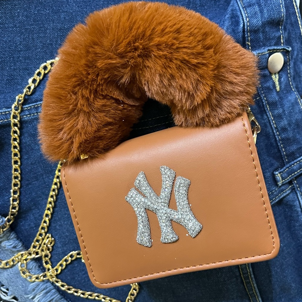Mini NY Purse w/ Fur Handle